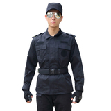 保安服冬装黑色保安作训服 冬季长袖训练服套装男 安保物业工作服