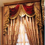 欧式 新款高档金丝雪尼尔面料窗帘客厅卧室 成品