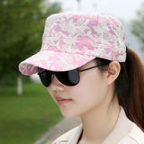韩国夏季帽子女潮青年韩版时尚女士平顶帽子女夏天女生鸭舌帽军帽