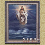 宗教会所客厅卧室书房装饰画人物画纯手绘油画基督教<耶稣之爱>