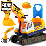 宝贝星 M4儿童玩具男孩 挖土机玩具工程车可坐可骑 挖掘机挖机