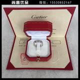 Cartier/卡地亚18k白金love系列52号宽版指环戒指二手闲置JCA0026