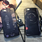 苹果6S保护壳iphone6创意手机壳全包式挂绳苹果6Plus复古软壳包邮