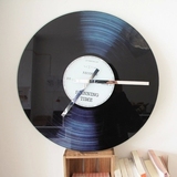 NeXtime黑胶复古唱片玻璃客厅挂钟 时尚创意卧室时钟装饰钟表