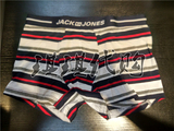 专柜正品代购JackJones杰克琼斯含莱卡男士条纹弹性感U凸四角内裤