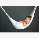 欧美儿童宝宝影楼摄影拍照百天新生儿婴儿造型手工毛线吊床吊篮