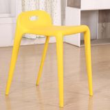 无靠背餐椅收纳省空间凳子排队彩色椅子塑料时尚简约现代家用马椅
