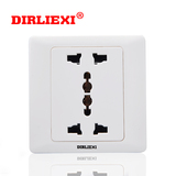 DIRLIEXI特价正品86型墙壁开关插座面板6孔多功能六孔插座