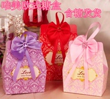 欧式结婚喜糖成品 创意浪漫蝴蝶结喜糖盒纸盒 带糖含糖成品发货