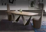 美式咖啡厅实木家具餐桌lotl复古铁艺家庭餐桌椅会议桌咖啡电脑桌