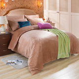韩版纯色珊瑚绒四件套加厚保暖天鹅绒四件套床品床笠款1.5M床床单