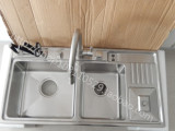 普乐美水槽CM901厨房高端双槽 SUS304不锈钢双槽套餐  正品 无铅