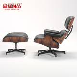 伊姆斯躺椅沙发办公椅设计师家具真皮休闲椅 Eames Lounge Chair