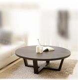 欧式简约现代实木客厅圆形茶几办公桌子 宜家创意餐桌咖啡桌 包邮