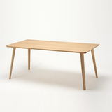 emvo原木白橡木实木北欧风格日式家具木桌子餐桌餐厅桌子书桌木桌