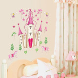 立体墙贴纸白雪公主城堡女孩房间装饰墙贴画卡通儿童房幼儿园壁画