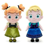 冰雪奇缘童年版艾莎公主Elsa安娜Anna公仔毛绒玩具30厘米生日礼物