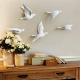 欧式客厅壁饰树脂小鸟立体沙发背景墙面上装饰品免打孔墙饰挂件