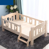 儿童床实木单人床带护栏小孩实木床爬榉木床1米/1.2米/1.5米