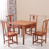 红木家具花梨木小方桌中式仿古四方桌五件套 实木棋牌桌茶桌特价
