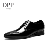 OPP雕花皮鞋商务正装男士2016夏季英伦时尚男士真皮系带结婚皮鞋