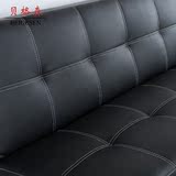 艺小户型实木双人单人沙发1.5贝格森 沙发床可折叠1.8米 多功能皮