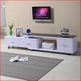 新款简约电视柜组合地柜欧式实木小型卧室客厅现代伸缩小户型电视