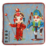 中国风民族特色卡通创意棉麻布艺茶杯垫碗垫隔热垫 老外送礼 茶道