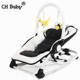欧洲多功能便携带玩具架婴儿摇椅铝合金摇篮婴儿躺椅安抚椅