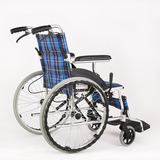 【实心胎送手杖】互邦铝合金手动轮椅HBL33老年残疾人代步手推车