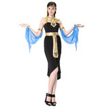 万圣节黑色希腊女神cosplay服装古埃及艳后女王装影楼写真摄影服
