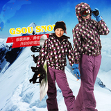 美国单滑雪服套装冬新款 中大童滑雪服亲子滑雪衣滑雪裤冲锋衣女