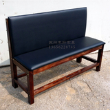 定制 实木椅 皮椅 沙发椅 休闲长椅 餐椅 茶座咖啡厅餐椅复古做旧