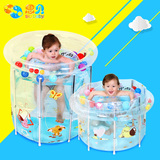 思贝 合金支架游泳池 透明PVC加厚保温泳池家用儿童婴儿泳桶
