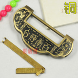 中式仿古铜锁 古代铜锁百年好合老铜锁 房门箱子挂锁 复古铜锁头