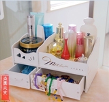 化妆品收纳盒韩国护肤品梳妆箱桌面饰品抽屉式置物架欧式首饰盒