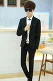季韩版修身青年男士西服套装上班职业正装学生婚礼商务小西装春秋