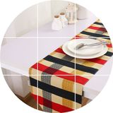 爱丁堡双层桌旗 欧式地中海格子布艺 复古桌布桌垫餐垫茶几布台布