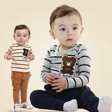 男童衣服儿童长袖春装宝宝婴幼儿运动两件纯棉套装0-1-2-3-4岁潮