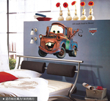 迪士尼总运员贴纸墙贴 板牙汽车 儿童房间男孩卧室床头装饰墙壁画