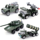 开智拼插拼装积木军事坦克悍马东风爱国者导弹拼装模型儿童玩具