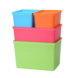 日式叠加收纳盒塑料收纳箱整理箱 化妆盒用品玩具储物盒储物箱