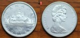 加拿大 1965年 1元伊利莎白二世银币保真美品