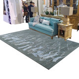 现代简约羊毛加丝手工地毯客厅卧室地毯设计师土耳其进口