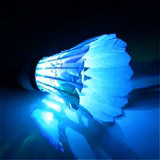 羽毛球 夜用七彩变色闪光羽毛球LED夜光带灯发光发亮
