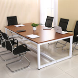 美式复古实木会议桌长桌子形会议室办公桌书画桌工作台定做简约