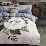 绝版美纯棉四件套全棉1.8米床上用品1.5m床单被套4件套床笠潮花卉