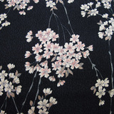 日本代购印花布料 复古和柄 樱花 枝垂桜 和服 手工 纯棉现货特价