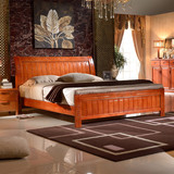 实木床1.5米单人床特价原木现代简约经济型橡木床1.8米双人床木质