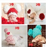 特价批发儿童摄影服装影楼拍照道具 满月宝宝百天照新生婴儿帽子